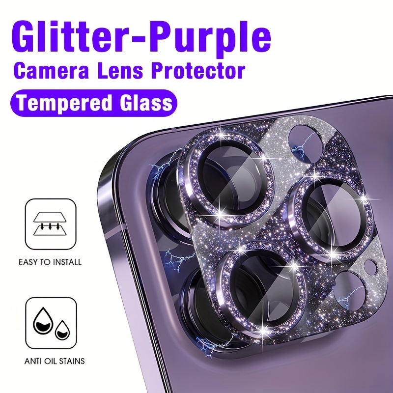 Tempered Glass Screen 9H - 1 шт. блестящая фиолетовая защитная пленка