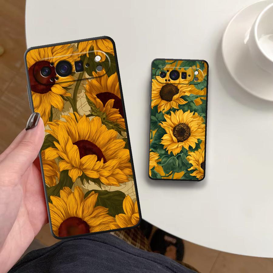 Google Pixel 8A - Чехол для телефона Sunflower Sea Funda