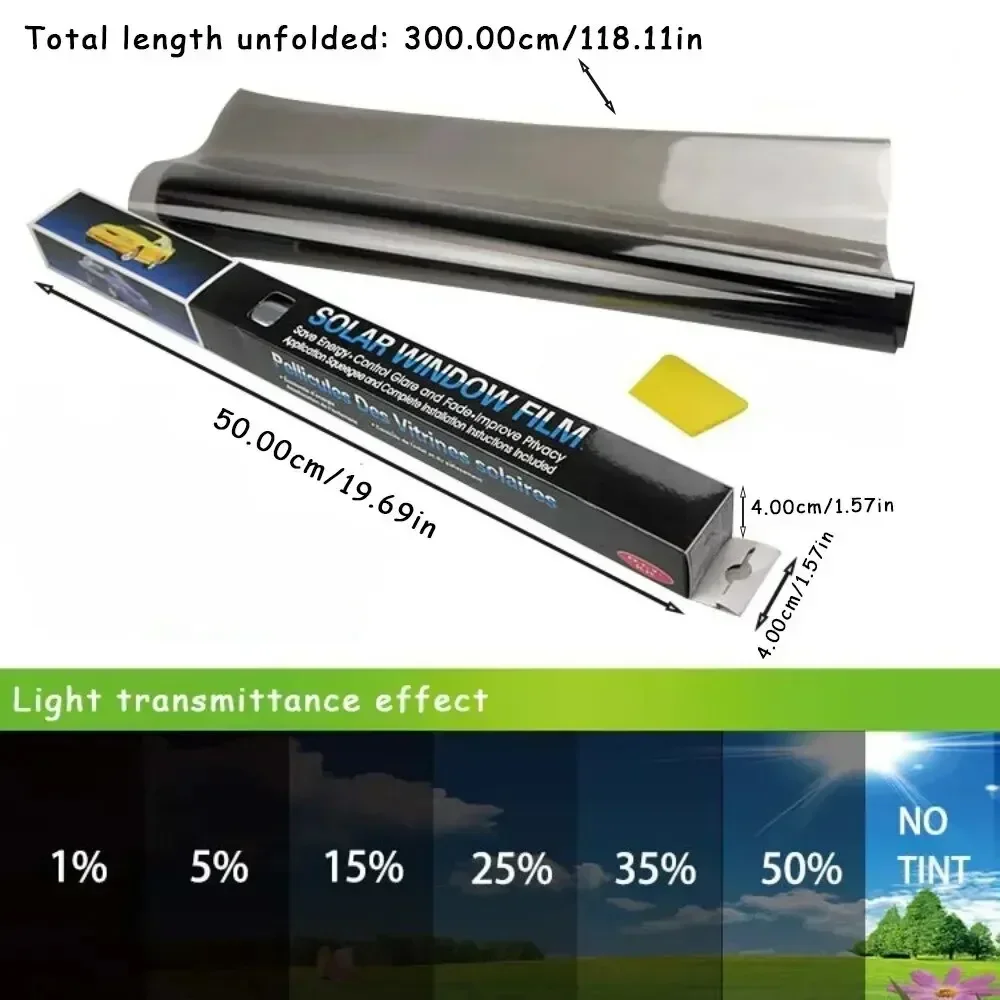 Glass Protector Auto - 3Mx50CM VLT черная фольга для окон