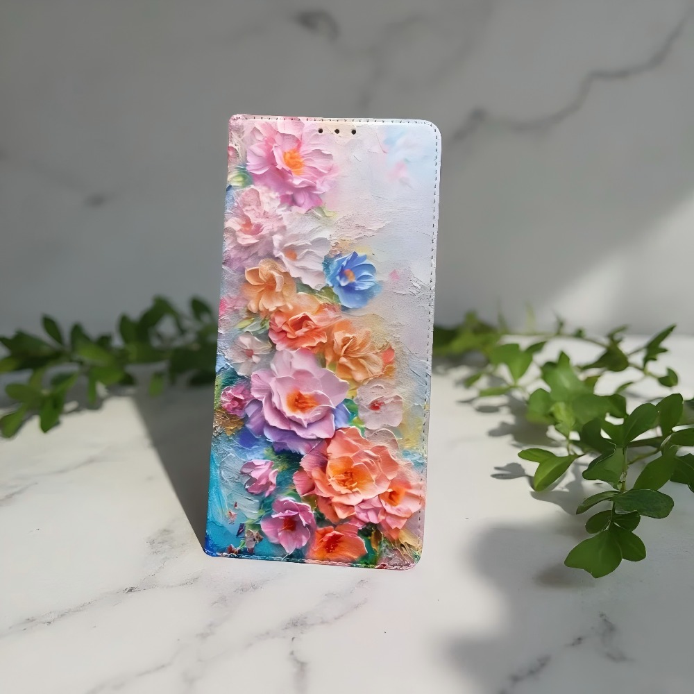 Samsung Galaxy S24 - Кожаный чехол-кошелек с магнитной застежкой и