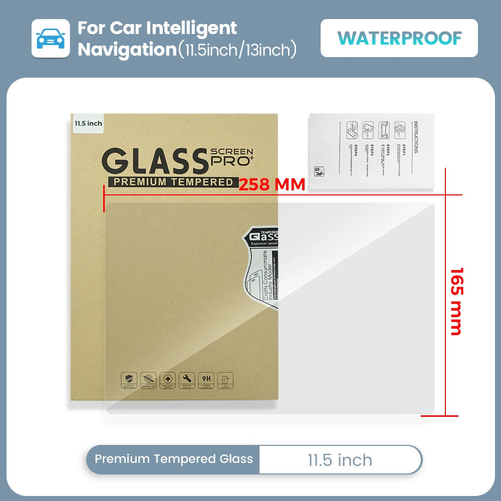 Glass Protector Auto - Защитная пленка-наклейка для 11,5/13 дюймов, автомобильный
