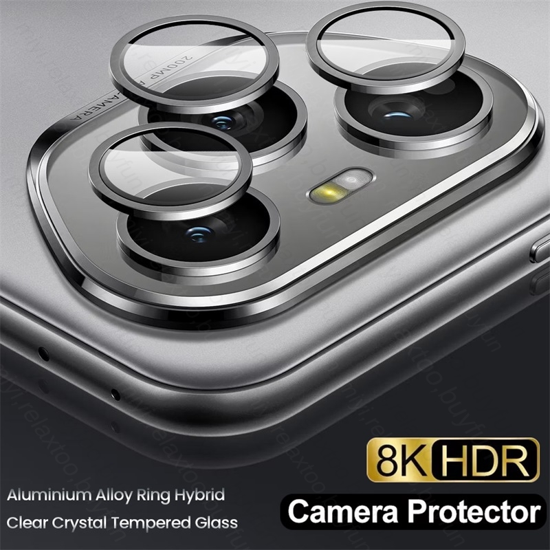 Tempered Glass Screen 9H - Защитное стекло Honor400Pro с металлическим кольцом