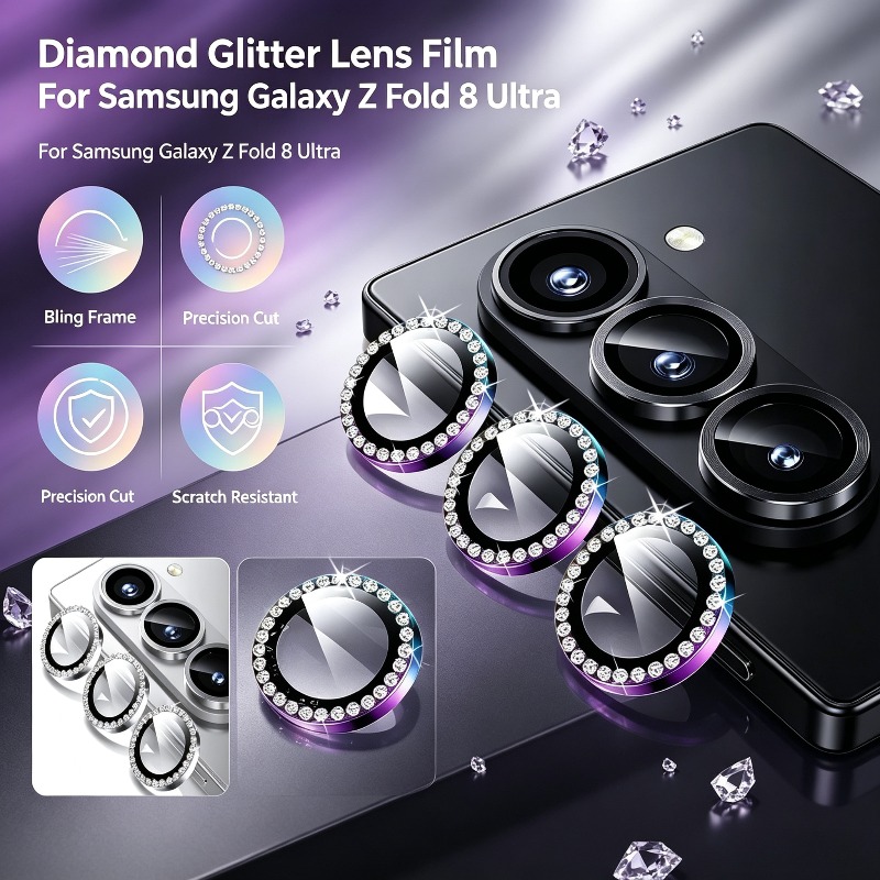 3D-стекло с блестящими стразам – обзор и цена Tempered Glass Screen 9H